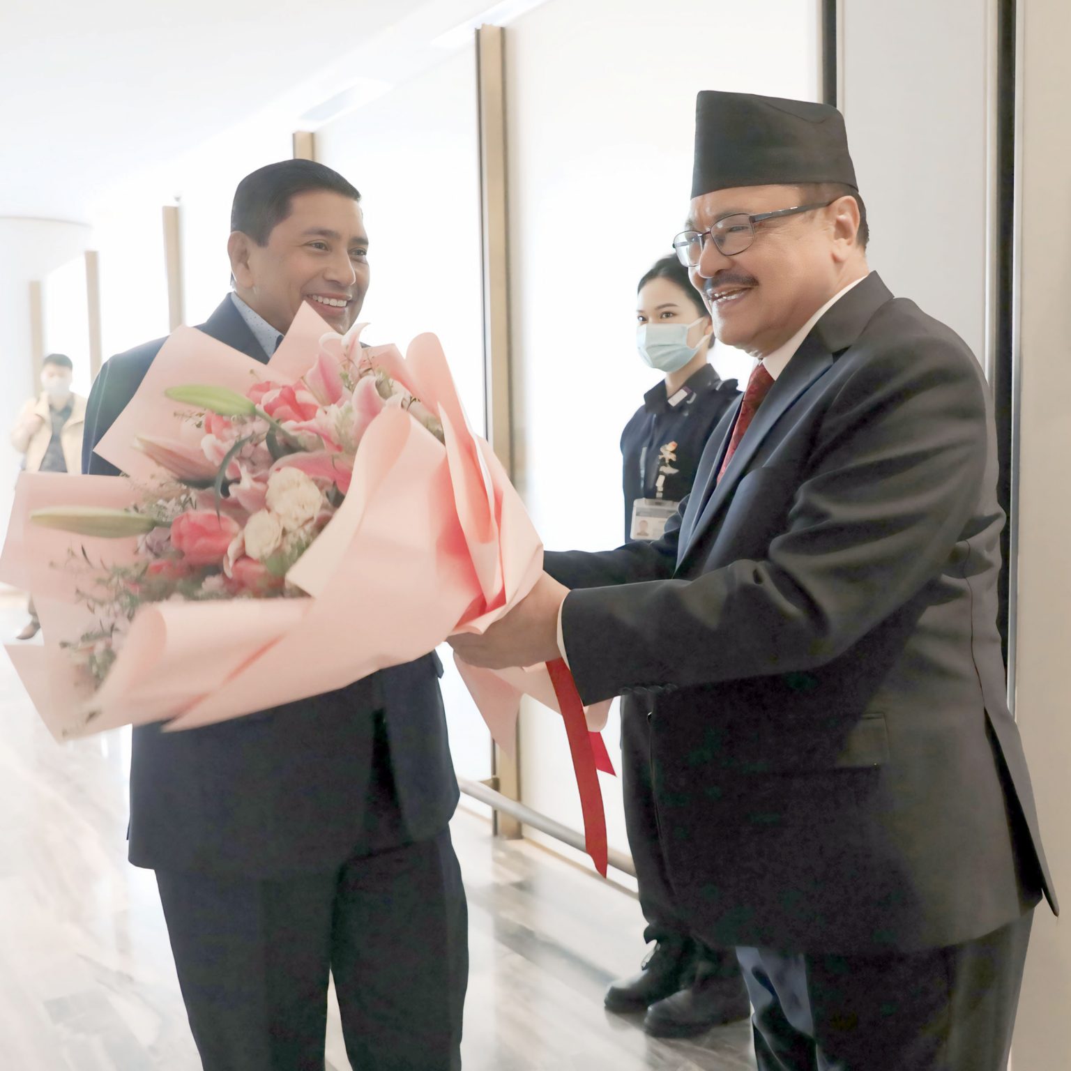 DPM Shrestha in Beijing