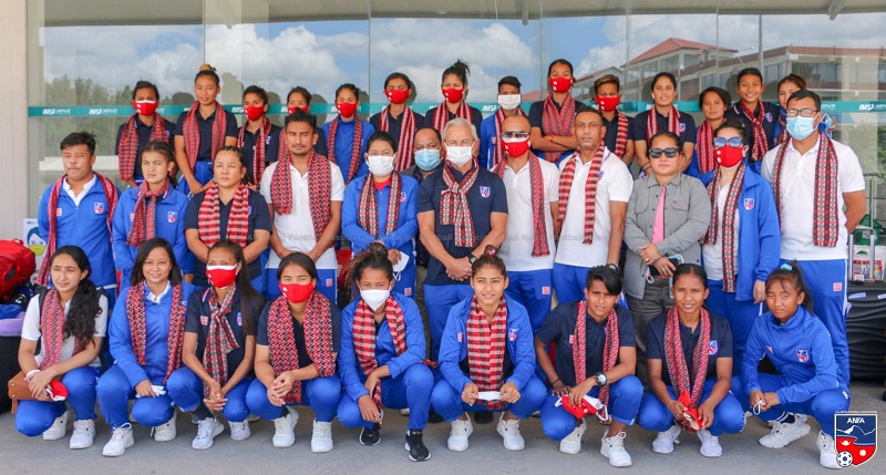 Nepali Women Football Team returns home