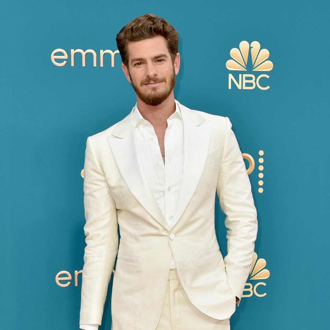 Andrew Garfield looks dapper as he suits up for Emmy Awards