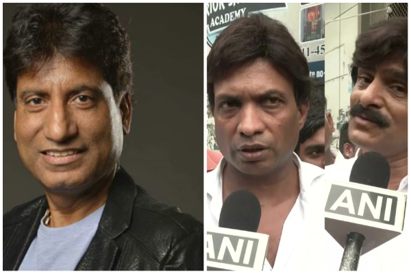 Sunil Pal, Ahsaan Qureshi attend last rites of Raju Srivastav