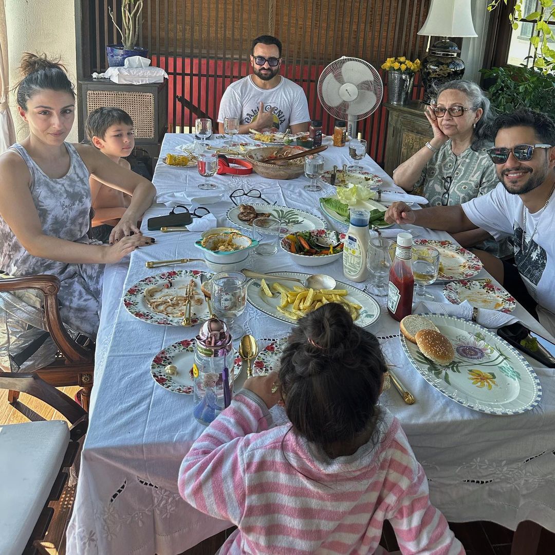 Glimpse of Saif Ali Khan’s Sunday brunch with his family