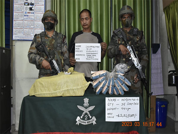 Assam Rifles recovers Heroin in Aizawl