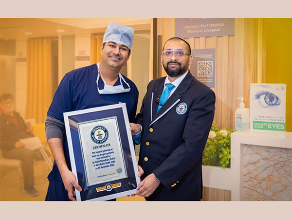 Delhi Eye Doctor sets a Guinness World Record