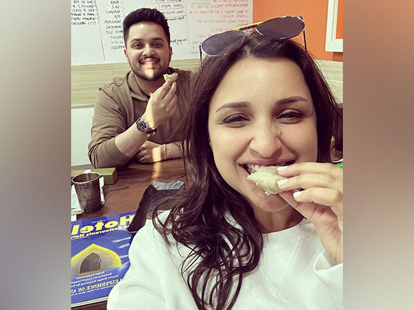 Parineeti Chopra enjoying momos in Delhi