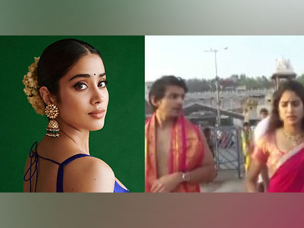 Janhvi Kapoor visits Tirupati Balaji Temple