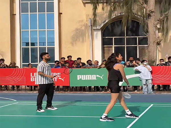 Virat and Anushka’s badminton face-off