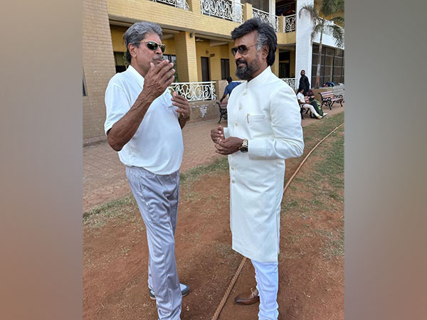 Two legends: Rajnikanth meets Kapil Dev