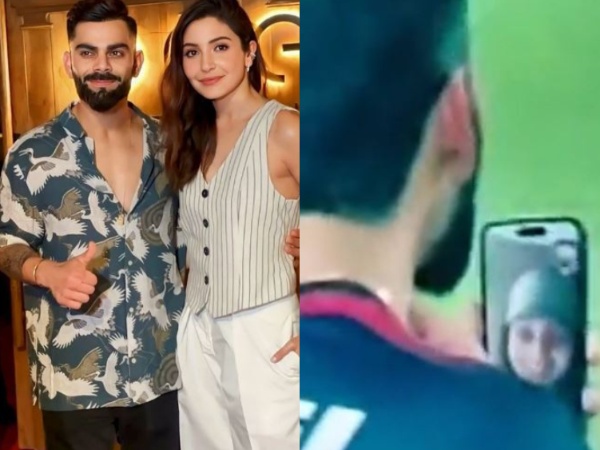 Kohli video calls wife Anushka after scoring century