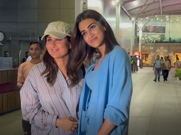 Kareena, Kriti return to Mumbai after shooting