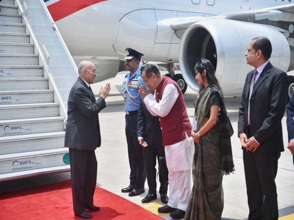 Cambodian King Norodom Sihamoni arrives in Delhi