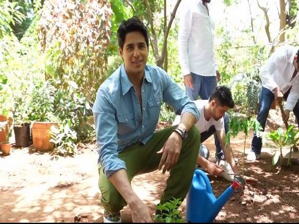 Sidharth Malhotra plants saplings