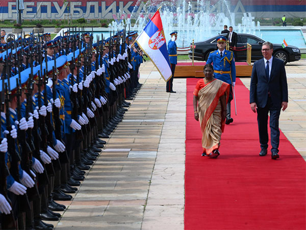 President Murmu receives warm welcome by Serbian