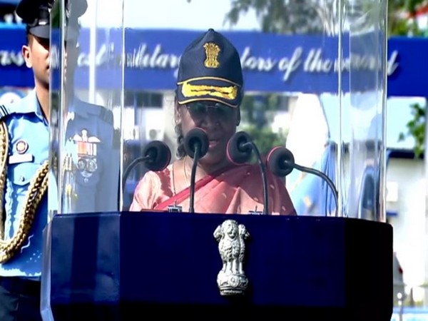 President Murmu reviews Combined Graduation parade