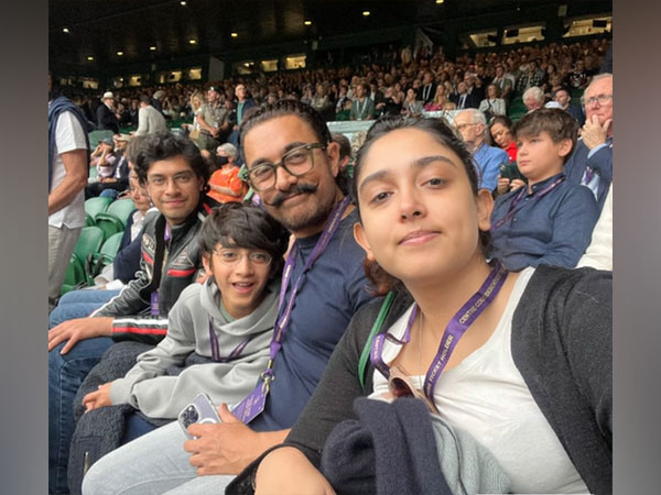 Aamir Khan attends Wimbledon 2023 final with daughter Ira, son Junaid