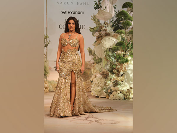 Bhumi glitters gold at India Couture Week