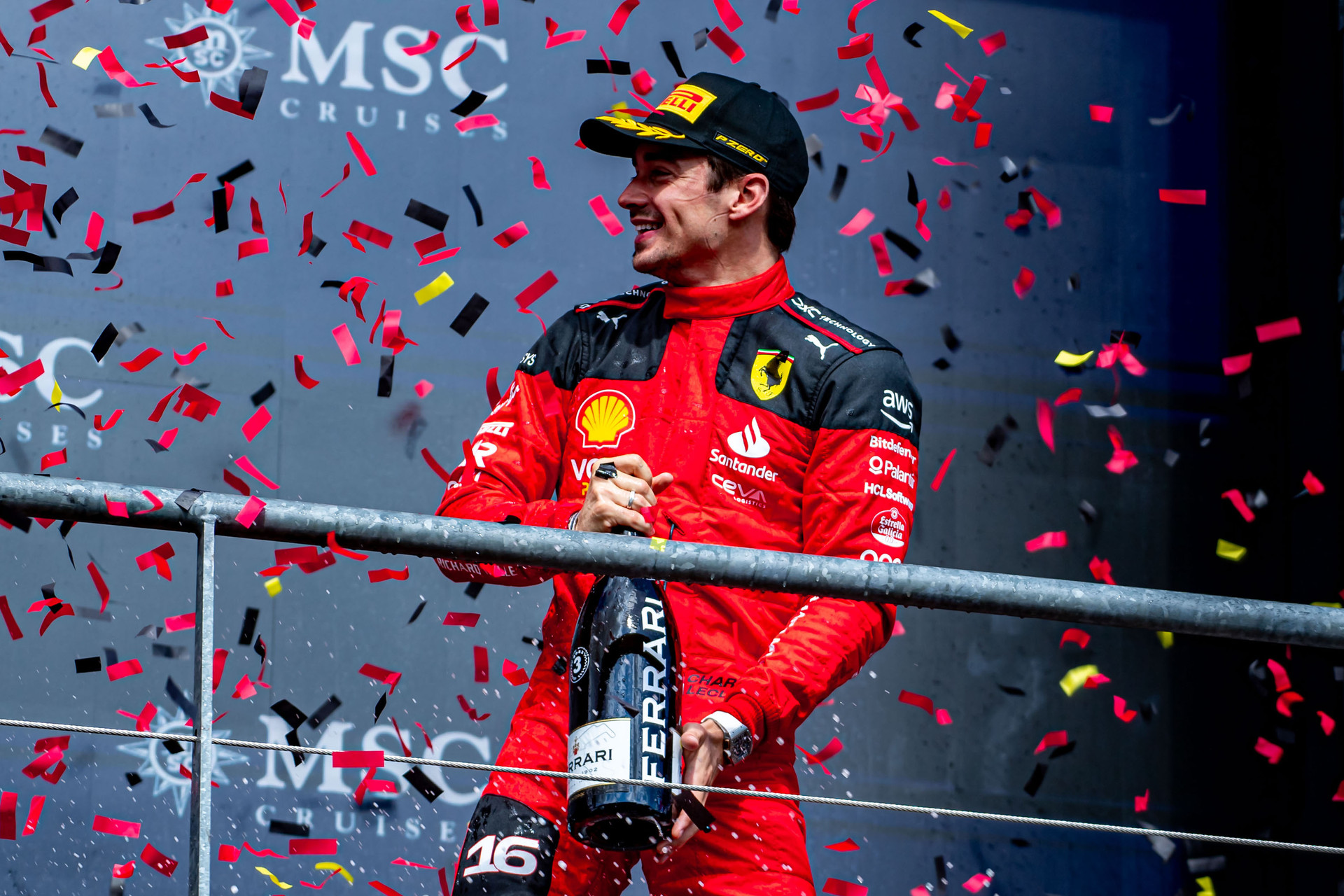 “Important for me to finish on a high note,” says Ferrari driver Charles Leclerc after finishing 3rd in Belgian GP