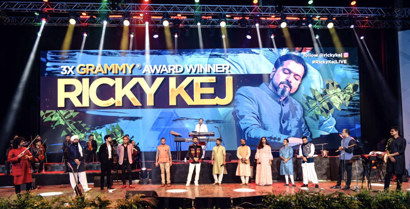 Ricky Kej performs for PM’s Mission ‘LiFE’