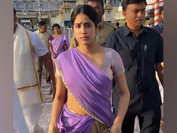 Janhvi Kapoor spotted at Andhra’s Tirupati Temple