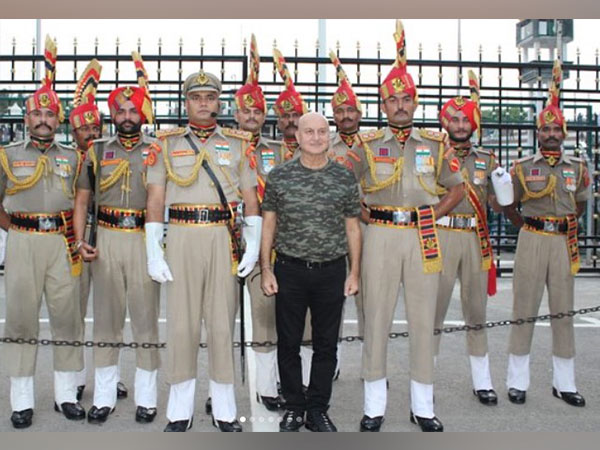 Actor Anupam Kher Attends Beating Retreat Ceremony