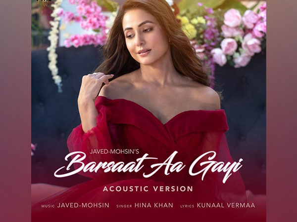 Indian actress Hina Khan’s Singing Debut with ‘Barsaat Aa Gayi’