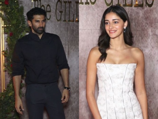 Indian Actors Aditya, Ananya attend producer Aman wedding bash