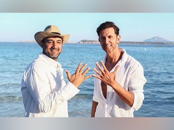 Indian Actor Hrithik and Anand’s 10-Year Collaboration Celebrated with ‘Fighter’ Picture