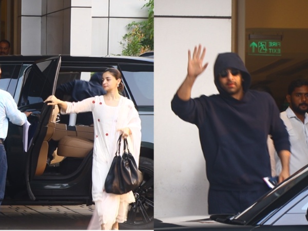 Indian Actor Alia, Ranbir spotted leaving for National Film Awards ceremony