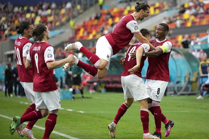 Austria beat Ukraine 1-0 at Euro 2020