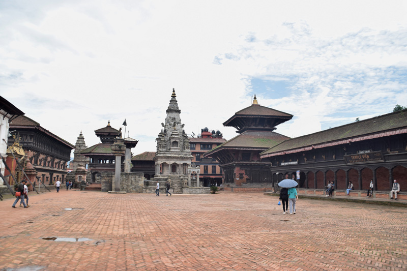 Deserted Bhaktapur gradually receiving tourists