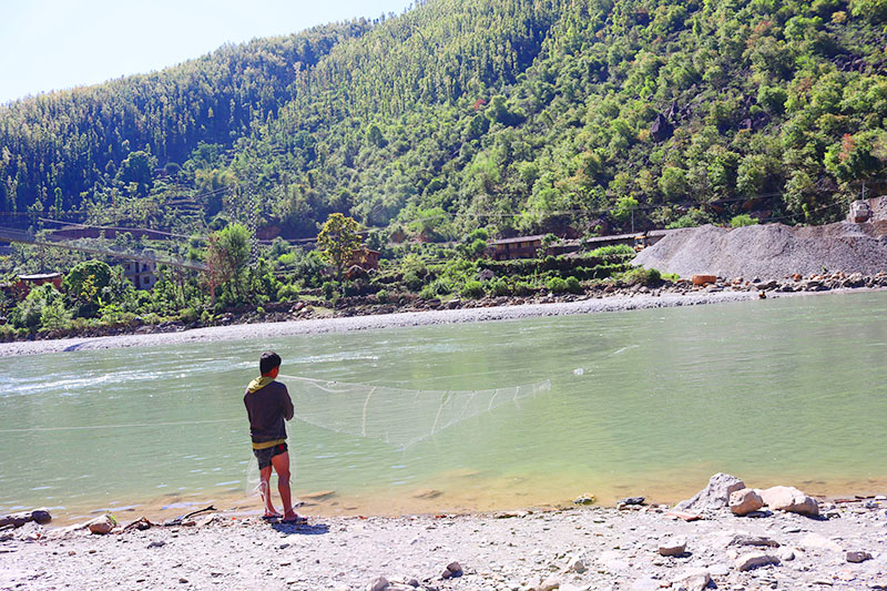 Fishing in Bheri River