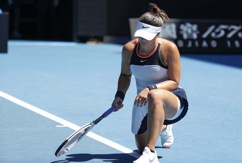 Andreescu’s comeback stalls with loss at Australian Open