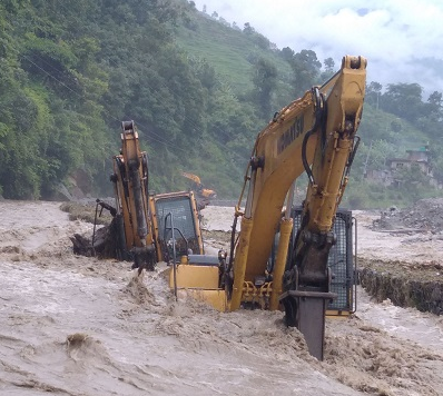 Helambu-Melamchi road obstructed