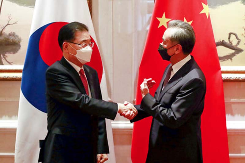 South Korean foreign minister meets Chinese counterpart