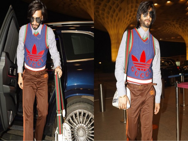 Ranveer’s bold fashion statement at airport