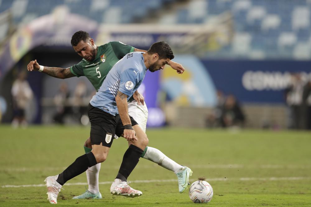 Uruguay beats Bolivia 2-0, advances to Copa America knockout