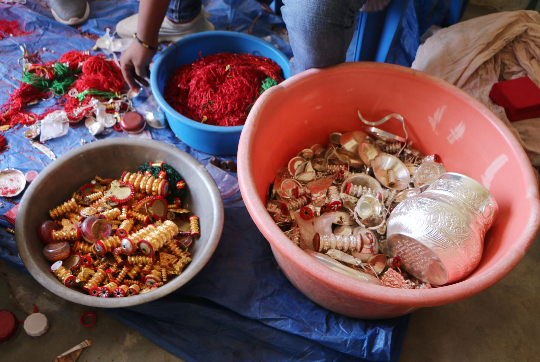 Ornaments offered at Pathibhara Temple