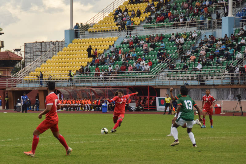 Nepal’s women football team to face Hong Kong today