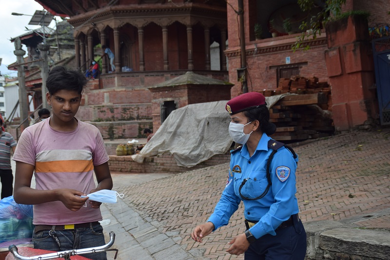 Devotees visiting Pashupatinath must wear masks