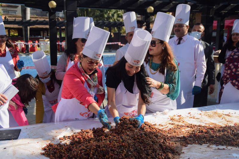 Cake Mixing Ceremony at Soaltee Hotel