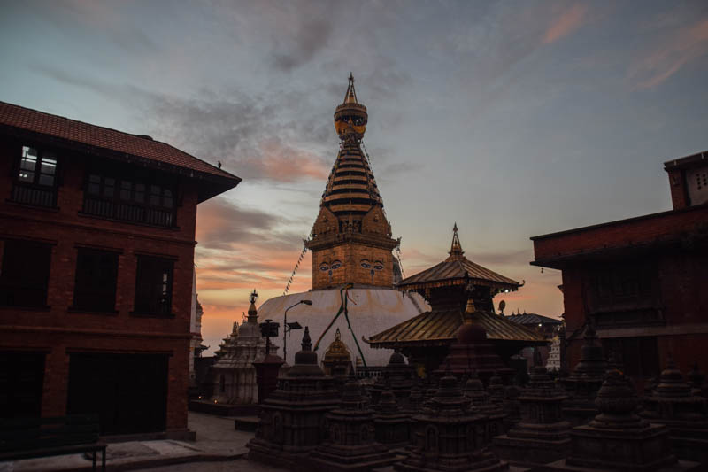 Morning view from Swaymbhunath