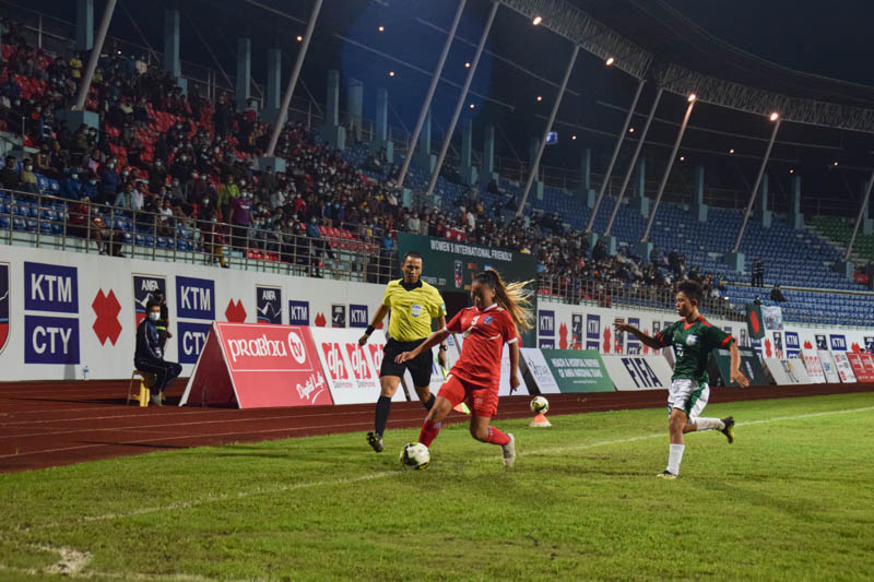 Glimpses of Nepal vs Bangladesh women’s friendly game