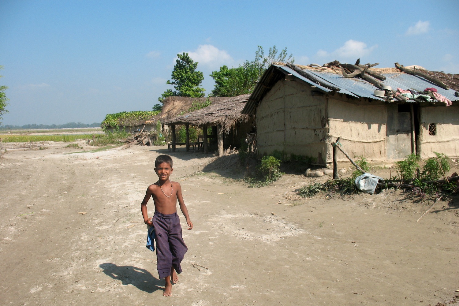 Clothes distributed to Dalit community