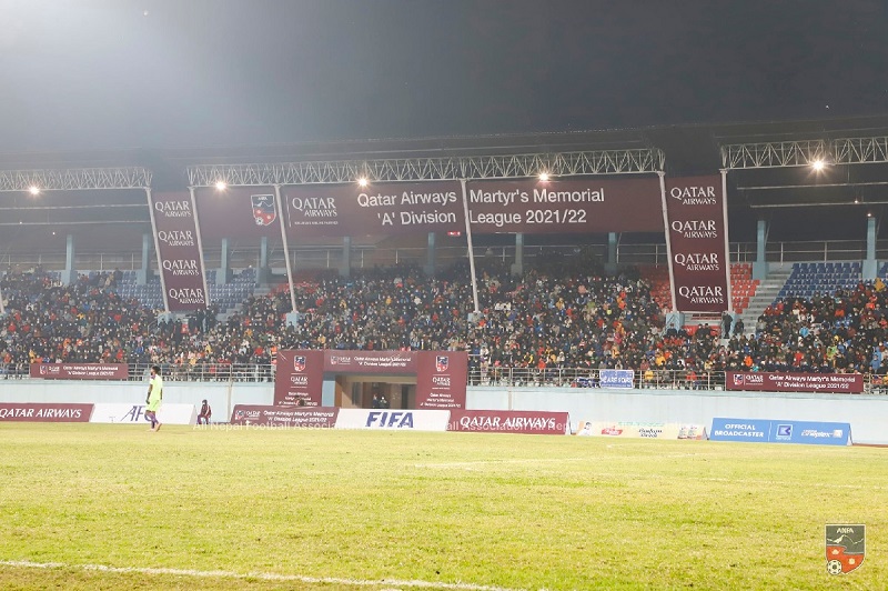 Dasrath Rangashala: Sold Out under floodlights