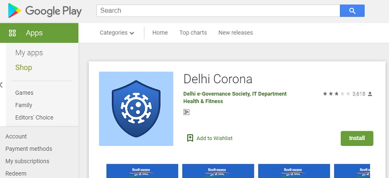 Delhi Corona app depicts hospitals oxygen availability status