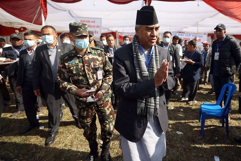 NC votes being counted, Deuba in lead