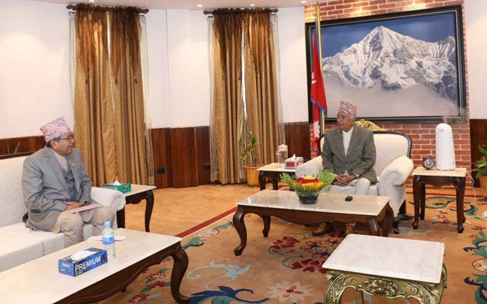 Speaker Ghimire calls on President Paudel