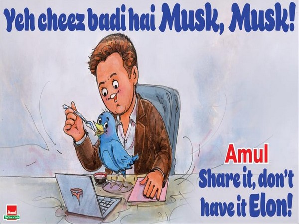 Amul shares quirky doodle on Elon Musk’s Twitter takeover