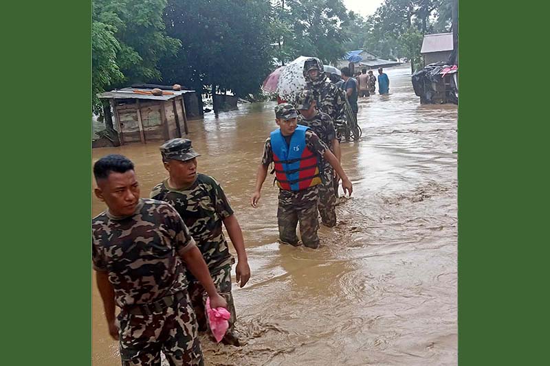 In pictures: Nepali Army personnel reach out to people