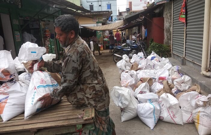 Foodstuff distributed to tuberculosis patients