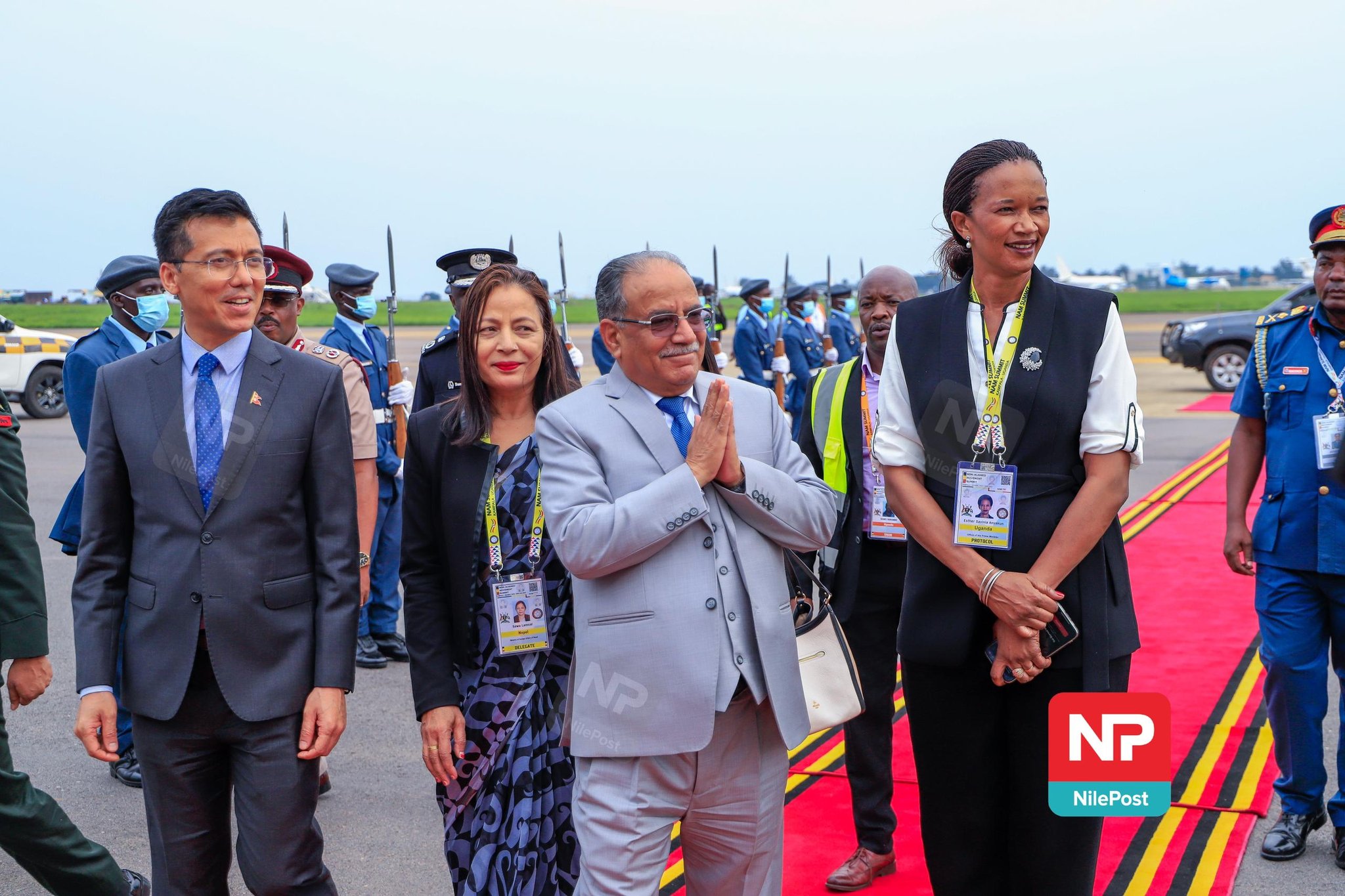 PM Prachanda arrived in Uganda for the ongoing NAM Summit